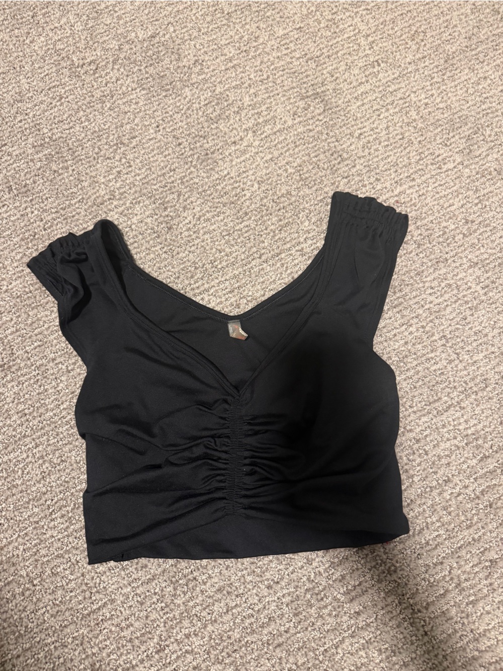 Free People Crop Top Size S #freepeople #croptop #black #fitness